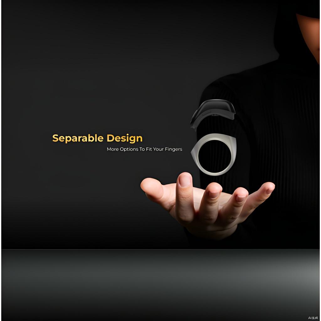 Newly Upgraded High-end Counting Ring, Sports Ring, Tasbih, ZIKR, Three Adjustable Sizes, Includes Charging Case, Longer-lasting and Convenient Battery Life, Suitable for All Seasons, Ideal for Prayer Counting, Sports Step Tracking, Etc