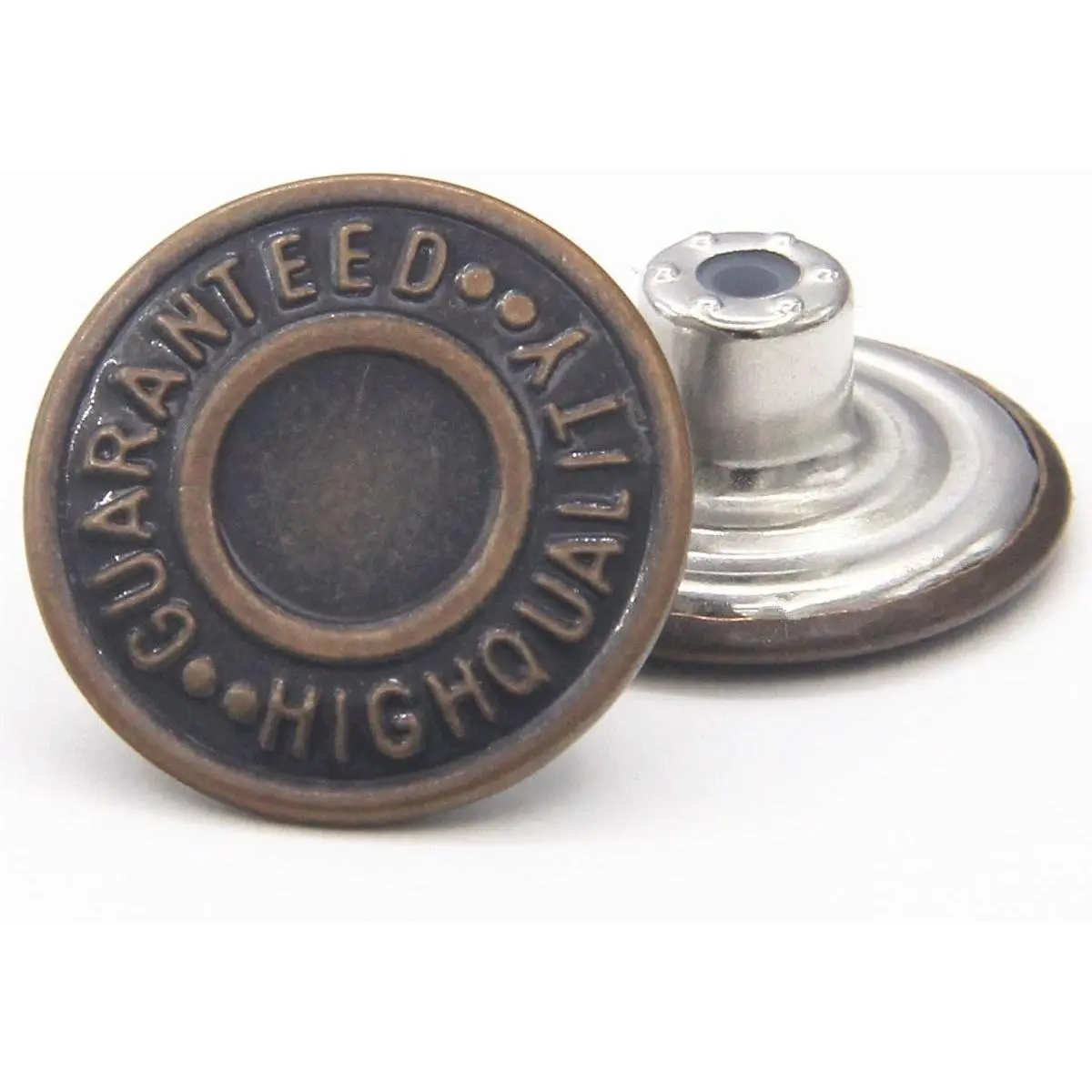 20mm  Jean Buttons 12 Sets Combo Copper Tack Buttons | No Sew Metal Jean Tack Buttons for Shirts, Jeans, Suspenders, Jackets