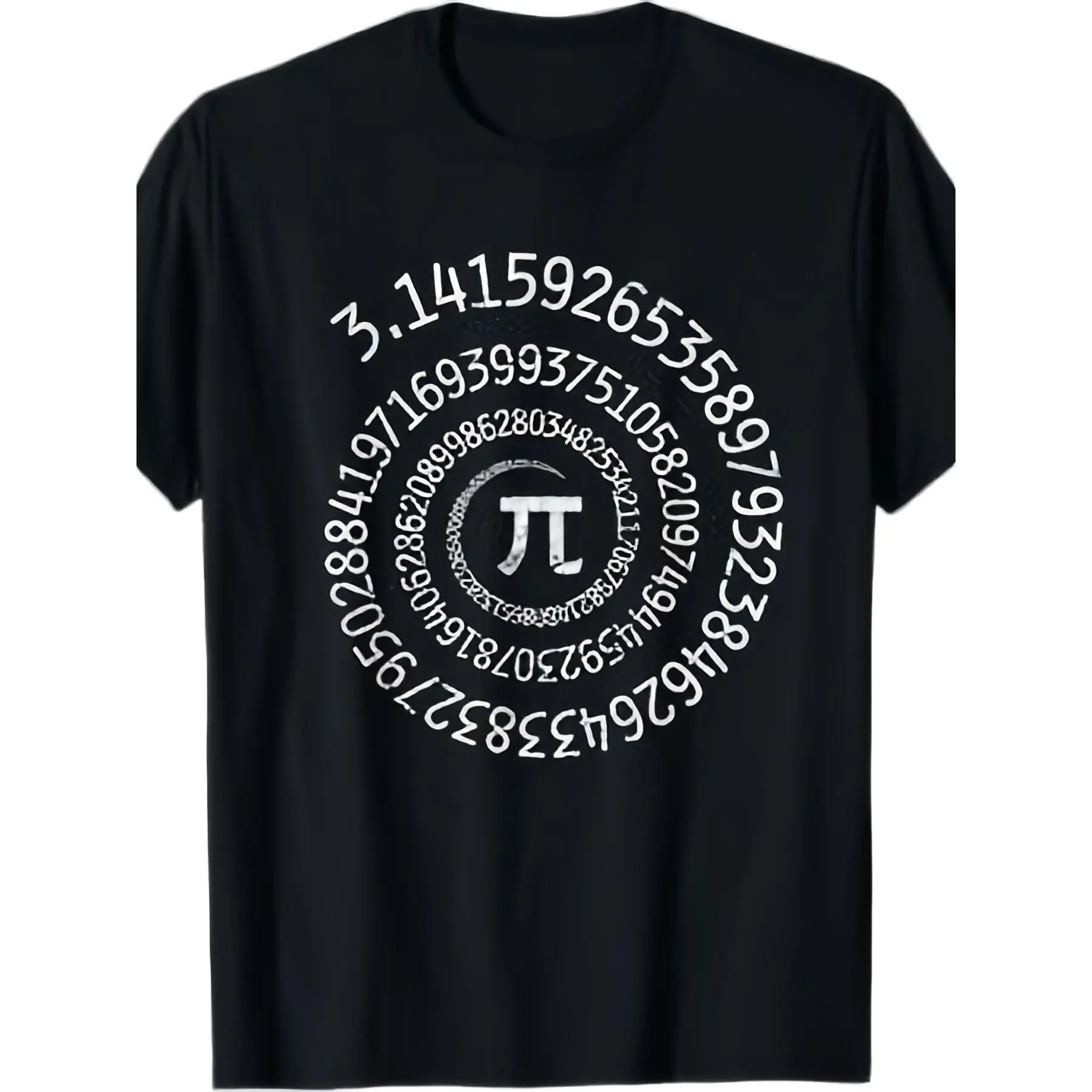 Pi Day Spiral Pi Math T-Shirt Unisex for Daily Wear 2025 Funny Christmas Novelty Men'S T-Shirt Summer Trendy Streetwear Fashion Top Quality Comfortable Casual Printed T-Shirt Pure 220G