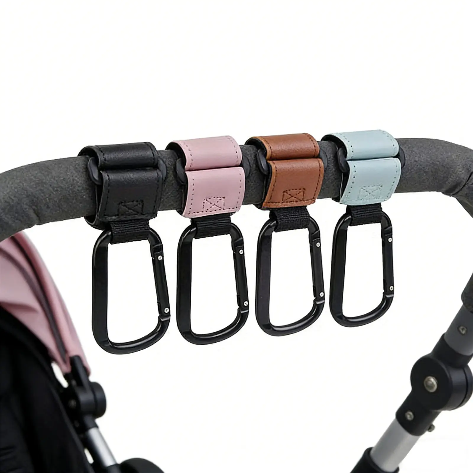 Universal Stroller Hook | Aluminum Alloy Multi-Functional Backpack Clip | Suitable for Hanging Water Bottles, Carriages, And Hanging Diaper Bags for Use with Cars, Shopping Carts
