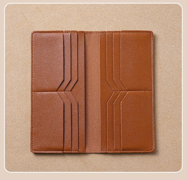 10 Card Slot Slim Long Wallet for Men – RFID PU Leather Bifold with Hidden Cash Compartment, Minimalist Lightweight Wallet for Everyday Carry, Trendy Design la