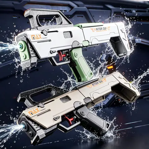 Two-In-One Foldable Portable Water Gun Toy, 200ML Large Capacity, Long Range Spraying, Perfect for Kids and Adults, Ideal Outdoor Water Play Gift, Waterblaster Watergun