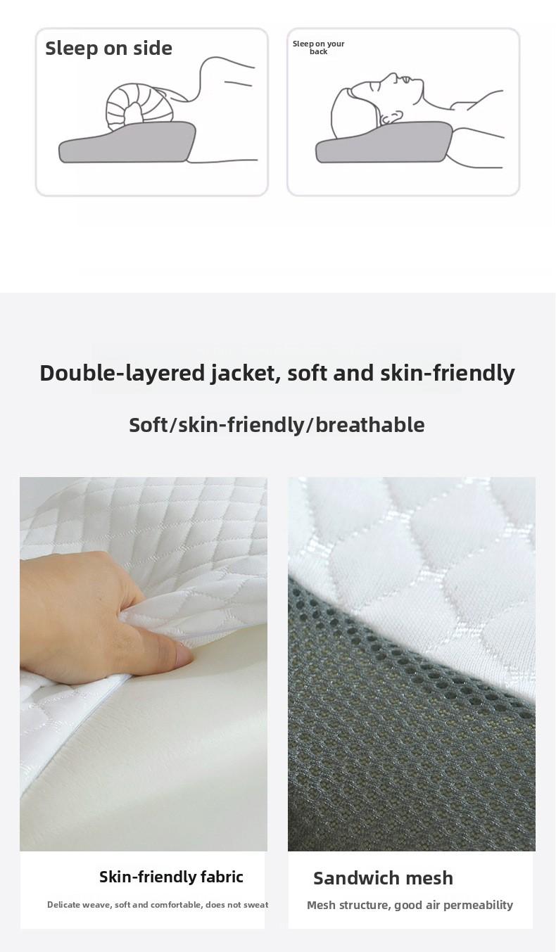 Butterfly-shaped rolled memory foam neck pillow, butterfly-shaped slow-rebound pillow for home use, hotel cervical spine support pillow