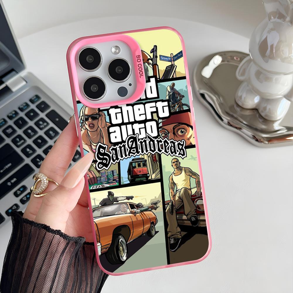 Epc San Andreas G-GT-A IMD Phone Case For iPhone 17 16 15 14 13 12 11 Pro Max Plus Color Silver Cover