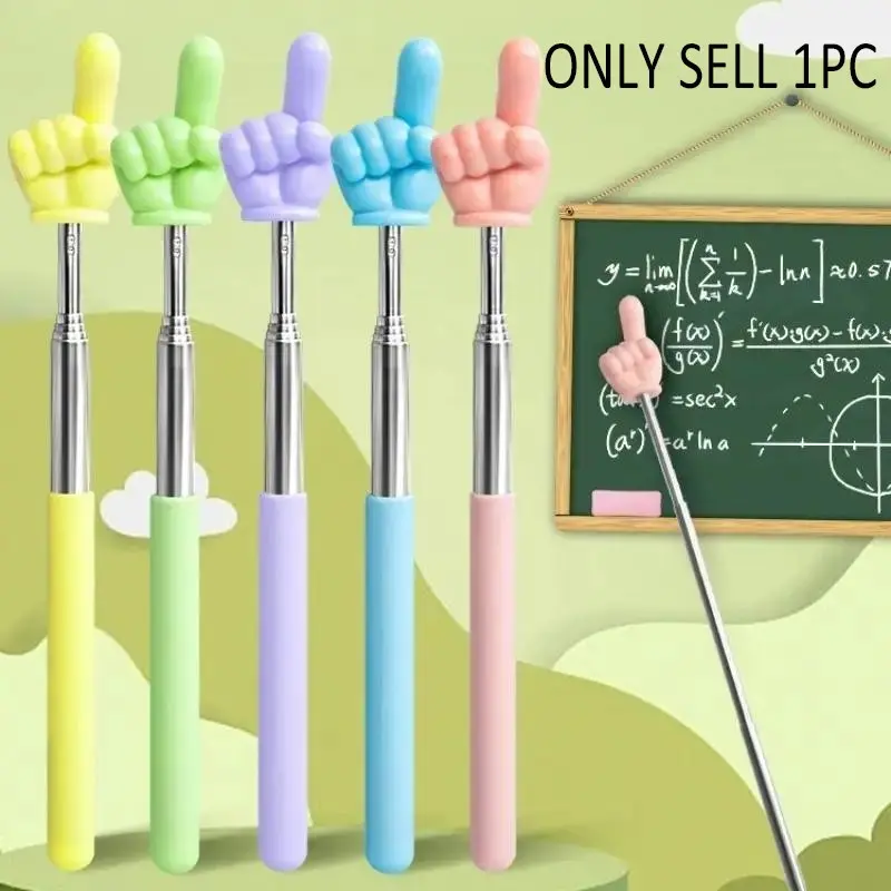 Adjustable Teaching Pointer Stick, Reading Book Guide Rod, Teacher Special Command Stick, Blackboard Piano Identifier, Home Use Pole