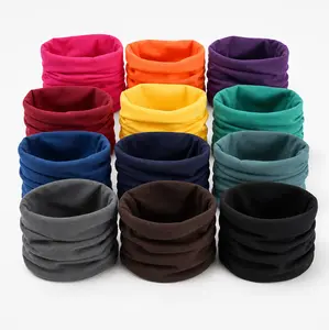 12 Pack Unisex Polyester Neck Gaiter Headbands, Multi-Purpose Breathable Face Covering Scarves for Sports, Hiking, Travel and Cycling