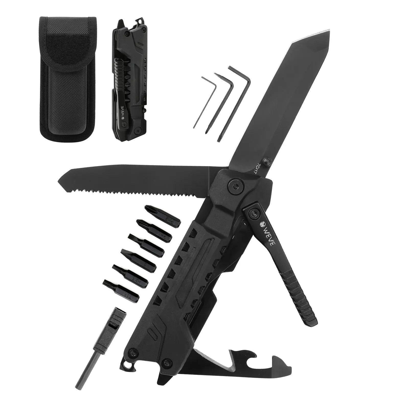 Xhandle MT-35 20-in-1 Multitools – Pocket Knife with Screwdriver Set, Outdoor Camping Gear, Car Emergency Tool, Gift for Men