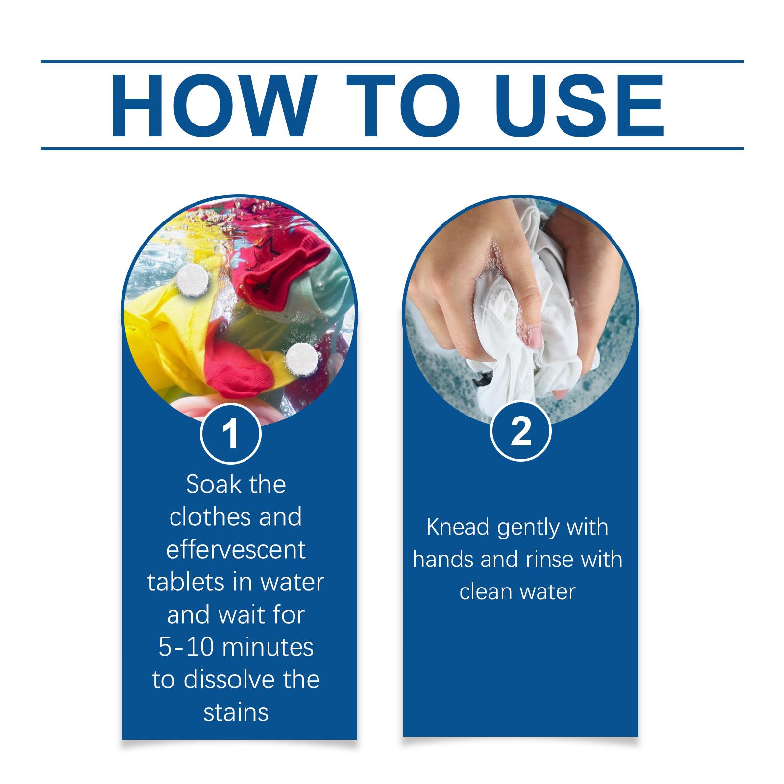 Jue-Fish Multi-Functional Oxygen Cleaning Tablets, Clean Kitchen Heavy Oil Stains Grease Multi-Functional Cleaning Tablets