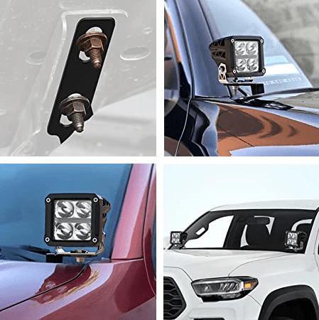 Nilight Ditch Light Hood Mounts For 2016-2020 3rd Gen Toyota Tacoma