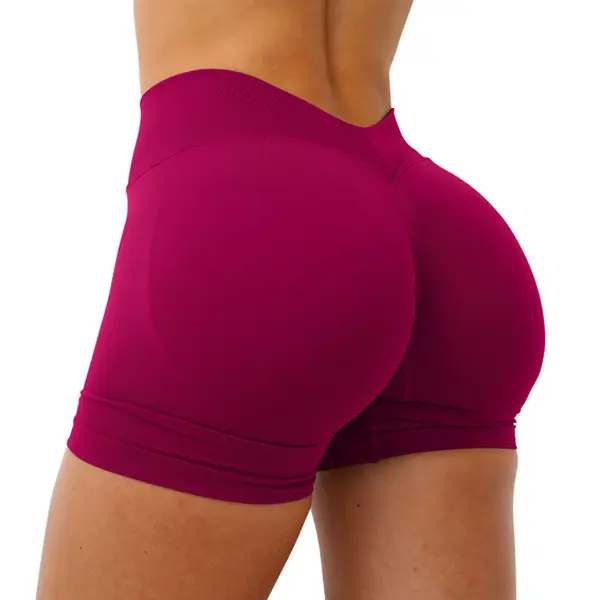 DENFY LJ V-BACK SCRUNCH SHORTS Yoga Pants Gym Fitness Workout Drying Exercise Yoga High Cycling Quick Drying Gymclothes