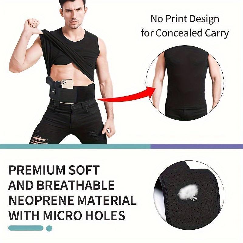 Universal Concealed Carry Belly Band Holster - High Compression Waist Band for Personal Security, Quick-Draw Discreet Design, Compatible with All Body Types