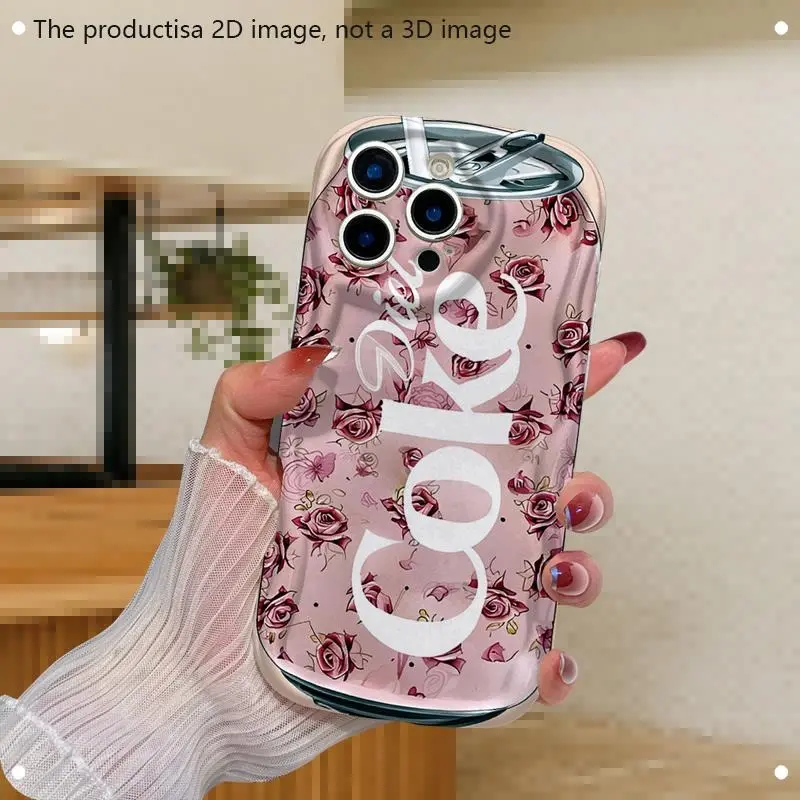 Rose pattern phone case, drop-proof and scratch-resistant, compatible with iPhone 17/16/15/14/13/12/11/X/XS/XSMAX, trendy and personalized gift, a must-have for friends or fashion lovers, perfect holiday gift for friends, family, and yourself
