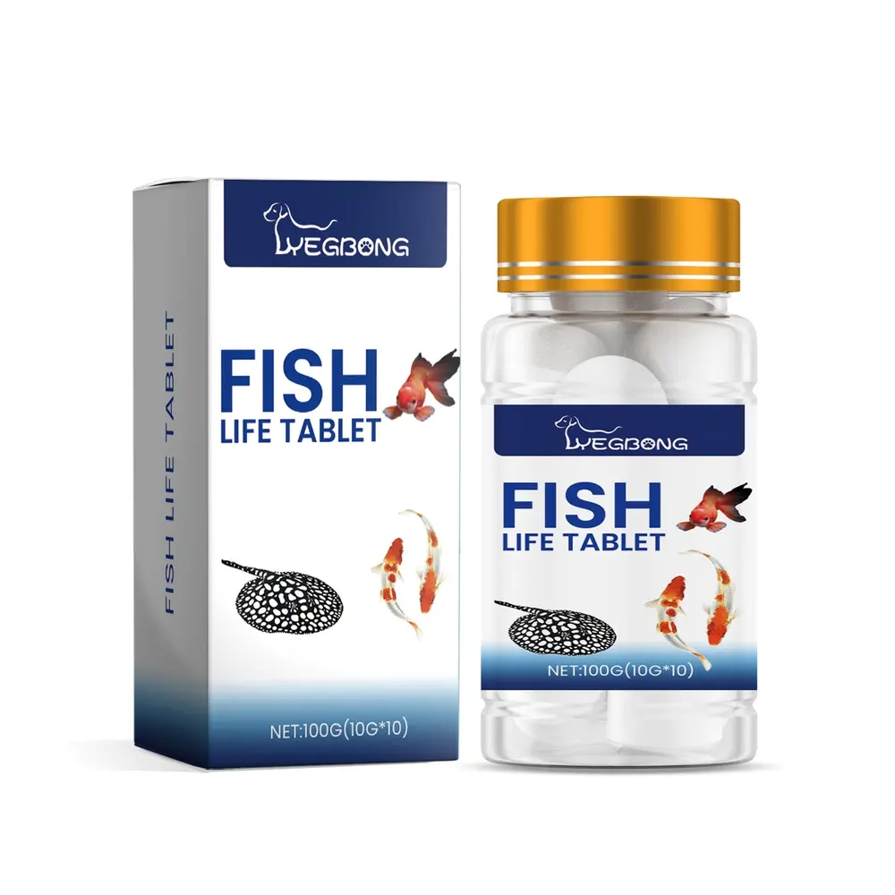 Yegbong Ornamental Aquarium Salt Tablets, Special Fish Salt for Aquarium Ornamental Fish, Fish Raising Salt Tablets, Mineral Salt