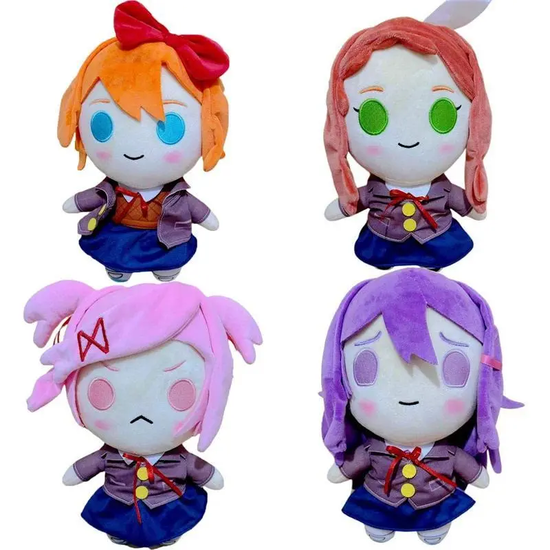 Anime Monica Natsuki Sayori Yuri Round Eyes Cosplay Game Cartoon Plush Bedroom Desktop Decoration Fans Birthday Christmas Gifts