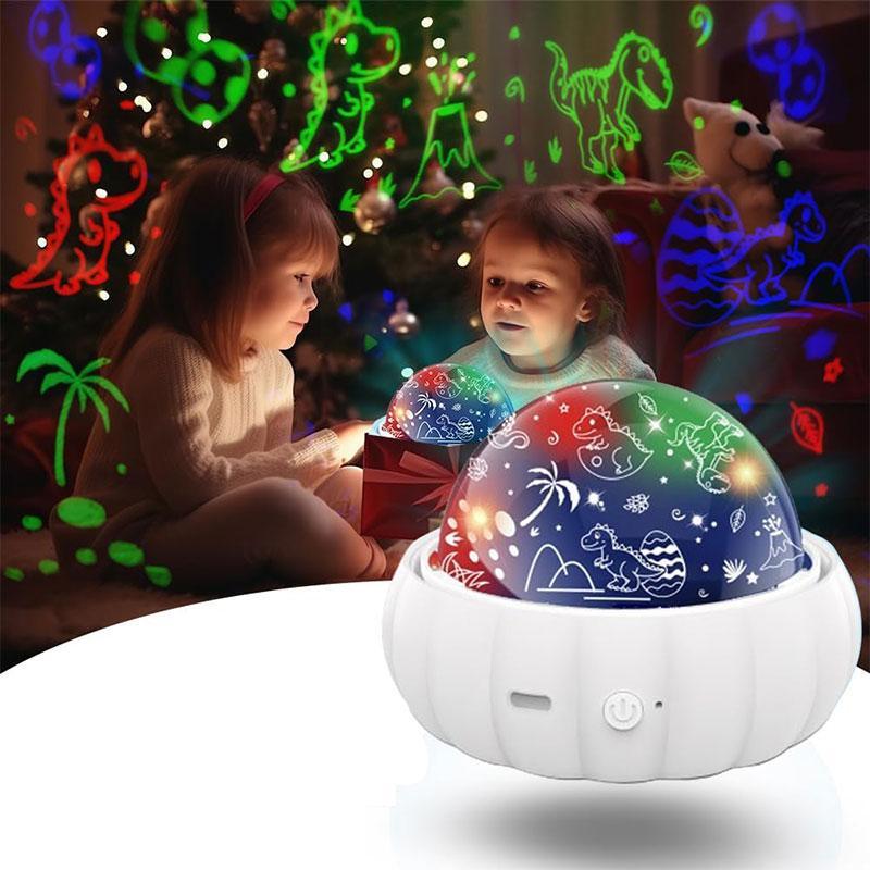 360 °   Rotating Night Light Planetarium Star Projector, 1 Count USB Powered Starry Sky Dinosaur Projector Light, Bedroom Ceiling Wall Decor, Best Gift for Boys Girls, Ceiling Projection Lamp, LED Projector Light