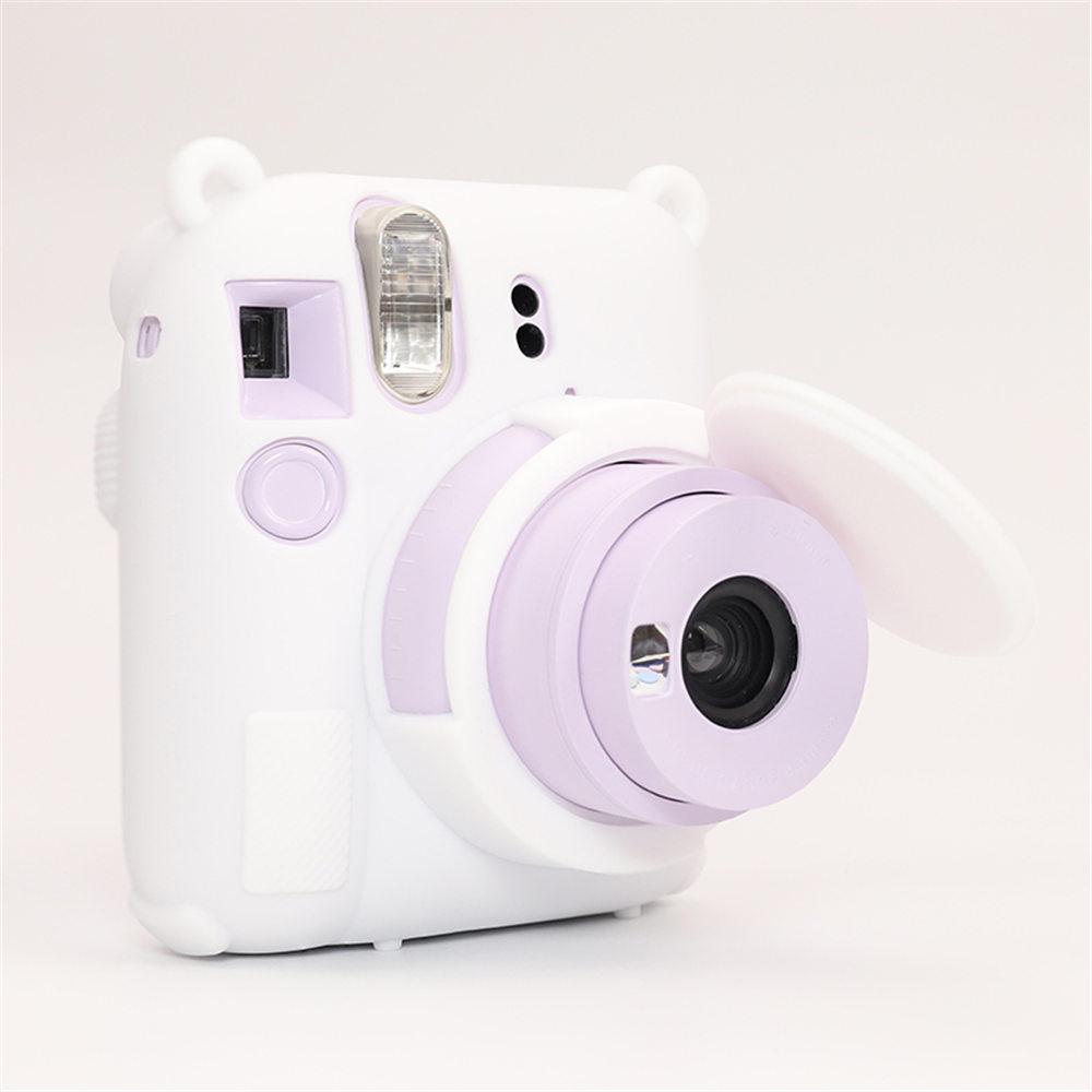 Soft Silicone Camera Bag Case For Fujifilm Film Instax Mini 12 mini 12 Body Cover Skin With Lens Cap