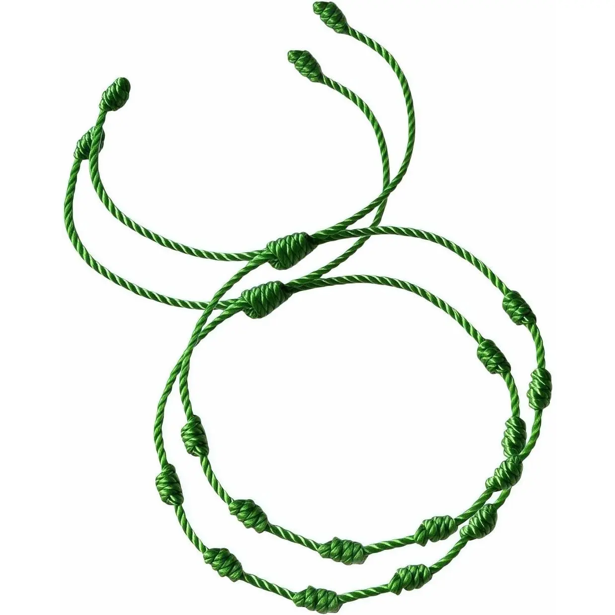 String Bracelets Set for Women Men Knot Bracelet Adjustable 16-30 CM Rope Jewellery Thread Cord  1 Pair