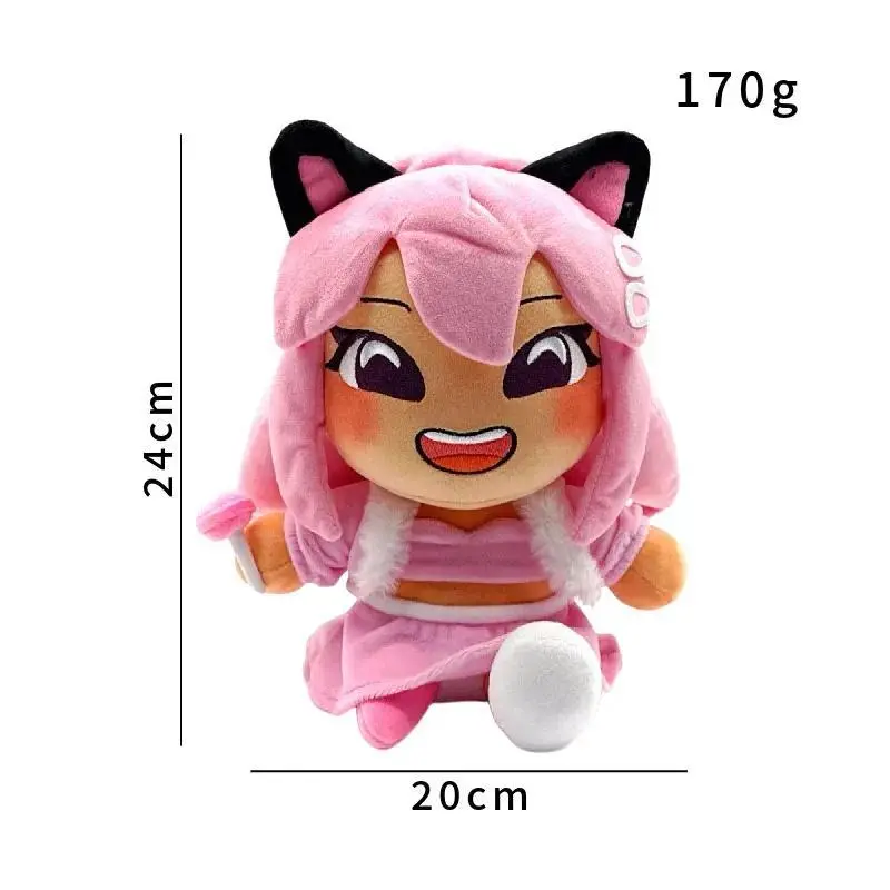 Roblox Layla Cat Ear Girl Plush Toy Cartoon Stuffed Doll Kids Soft Plush Gift