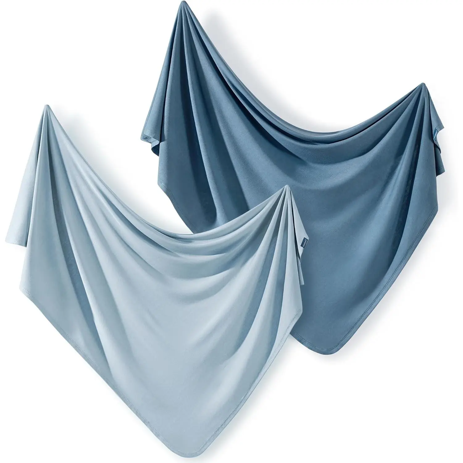 2 Pack Newborn Swaddle Blankets, Ultra Soft Stretchy Jersey Knit, Extra Large 33 x 44 Inch Receiving Blankets for Easy Swaddling, Snug and CozyGift