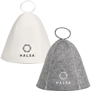Halsa Sauna Hat 2 Pack – Felt Sauna Hats for Men & Women, Heat Protection Caps for Sauna, Steam Room & Banya, Soft Durable Comfortable Headwear for Hot Room & Sweat Sessions Multi Color