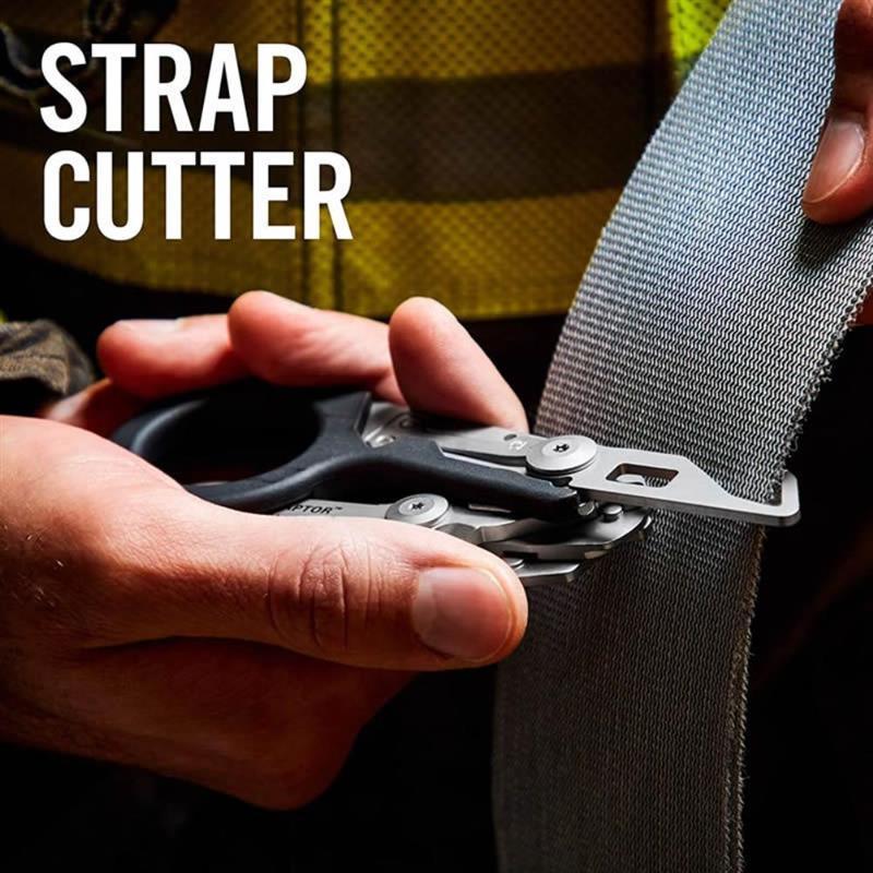Portable Folding Scissors with Sheath, Multifunctional Stainless Steel Scissors, Outdoor Camping Rescue Scissors Tool
