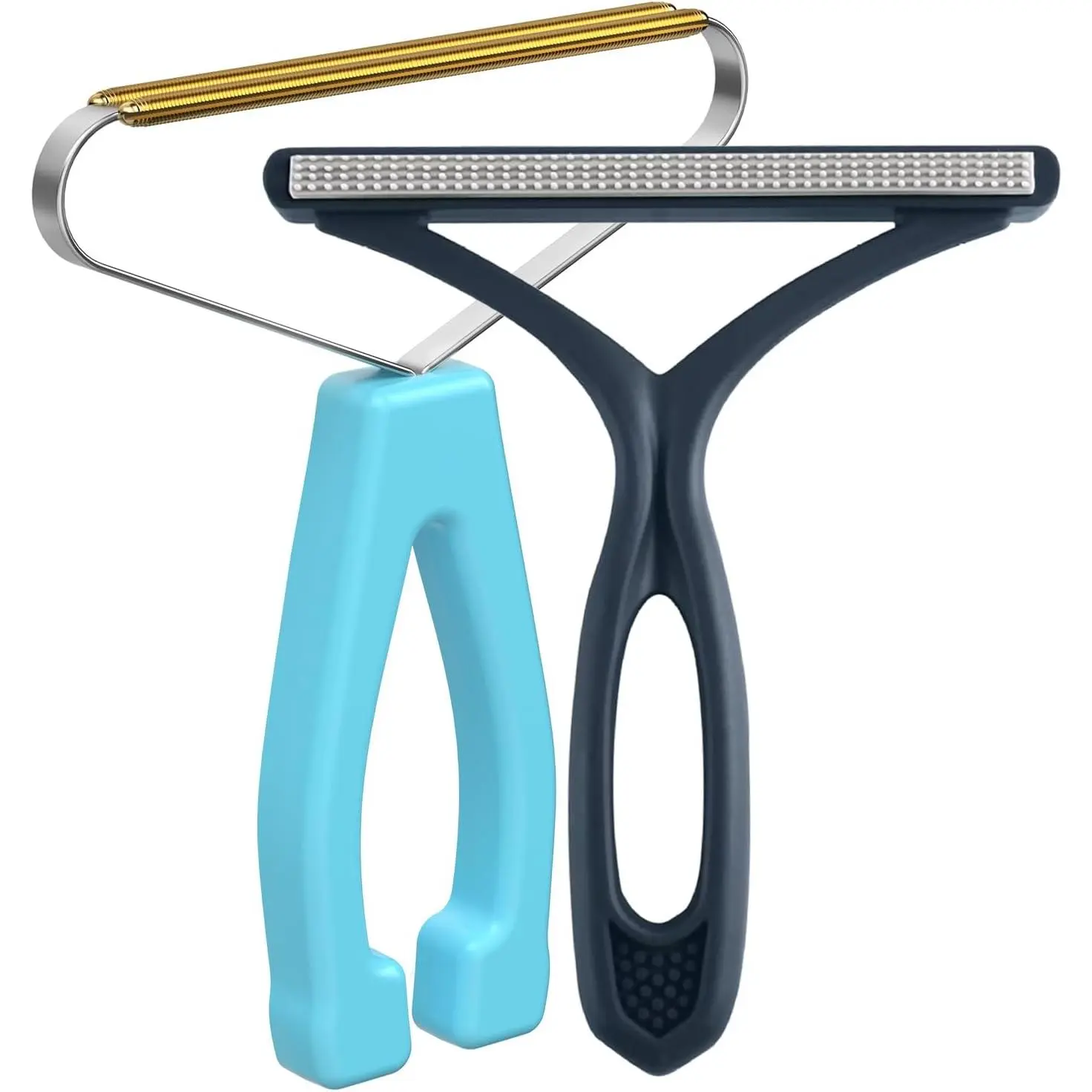 Manual Power Pet Hair Removal Tool with Flat Edge & Plastic Teeth - Reusable Fabric Shaver, Lint Cleaner, Carpet Rake for Rugs, Couch, Pet Towers