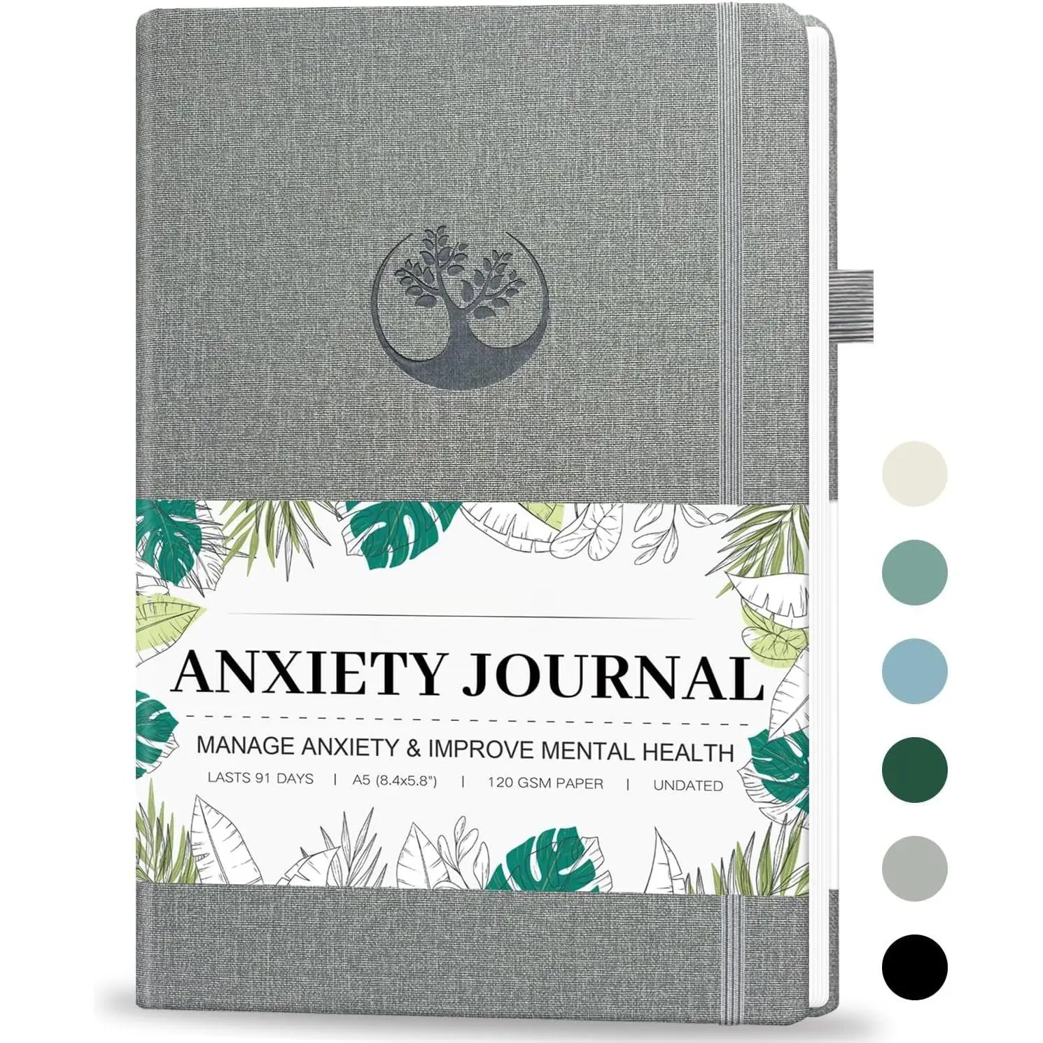 Mental  &  Journal, 91 Days Mood  Journal for Mindfulness, Self Care &  , Guided CBT Journal with Mental  Coloring Book Pages & Dream Diary to Record,  Gifts for Women Men