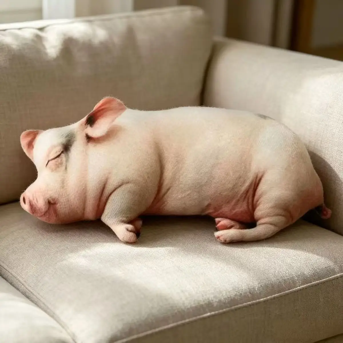 Cute Plush Pig Doll, High-Density Long Hair Stuffed Animal, Festival Decoration, Hug Pillow, Birthday Gift, Girl's Room Decor Gift, Huggable Stuffed Animal