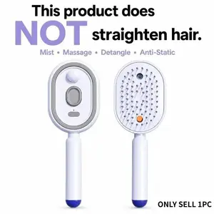 New Automatic Spray Massage Comb, Hair Care, Anti-Tangle, Volumizing, Electric Massage Comb, Ideal Gift for Holidays