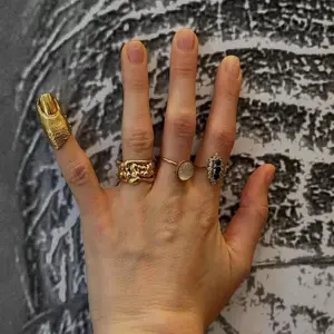 2026 100% Brand New Knuckle Rings, Artistic Irregular Texture Nail Art-Inspired, Hip Hop Style, Casual Cute Fashion Accessories for Men and Women, As Pictures