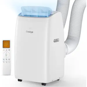 Dual Hose Portable Air Conditioner, [2026 Upgraded] Full DC Inverter Compressor, Energy-Saving 13.6 CEER, Low Noise (45dB), Cools Room up to 500 Sq.Ft., Backlit Remote Control, 14,000BTU, White