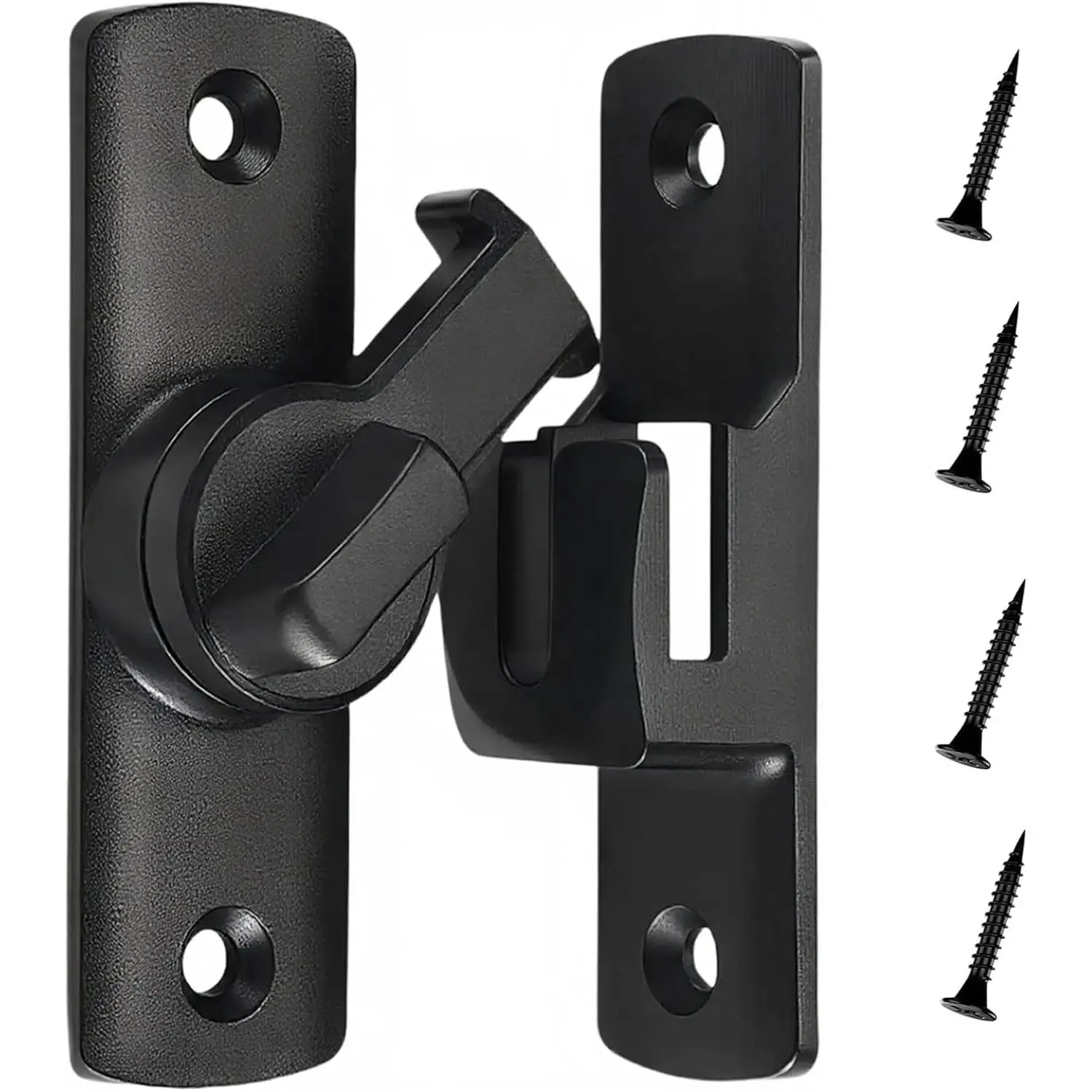 90/180 °   Upgraded Barn Door Lock, Flip Duty Rust-Proof Sliding Door Lock, Protecting Childs Safety Door Lock Latches  Barn, Bathroom, Garden, Window, Cabinet, Garage, Pet Door