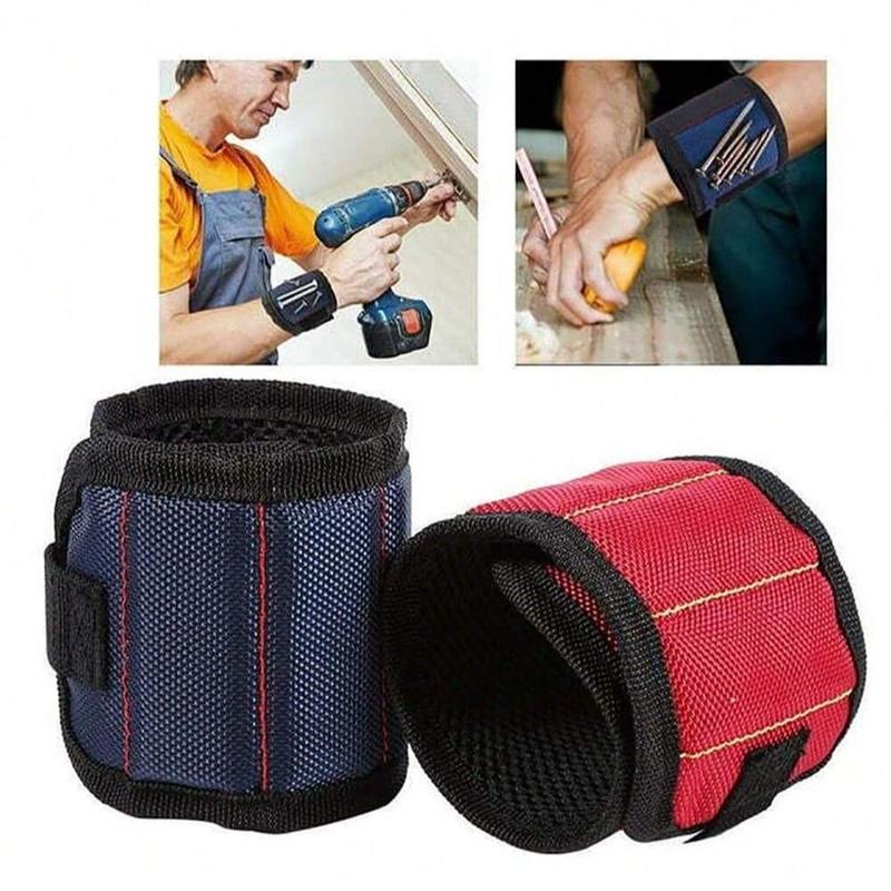 Magnetic Wristband, Magnetic Wrist Band Tool Holder with Strong Magnets Holds Screws Nails Drill Bit Organizer, Tool Organizer Bag, Tool Kit, Industrial, Heavy Duty