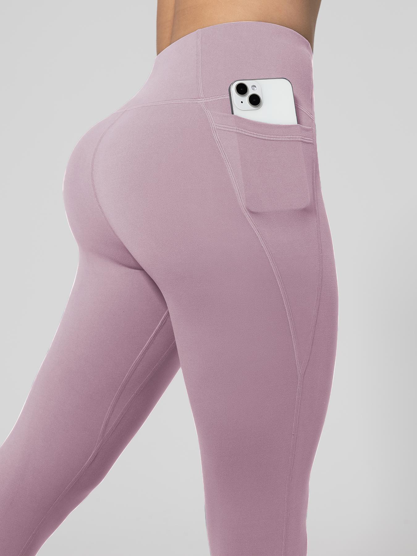 Women's Solid High Waist Sports Leggings, Gym Leggings, Breathable Comfortable Skinny Pants, High Stretch Yoga Leggings, Ladies Sportswear for Indoor Outdoor Wear