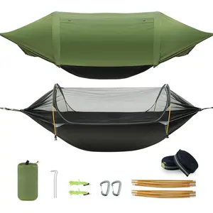 Camping Hammock Tent with Mosquito Net  ,Waterproof Portable Sleeping Hammock Bug Backpacker Lightweight Outdoor Gear Swing for Hiking Travel Patio Expedition