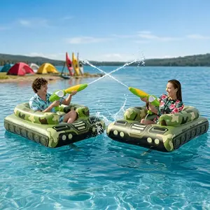 Summer Party Props: Inflatable Tank Water Floats For Backyard Pool & Lake Parties