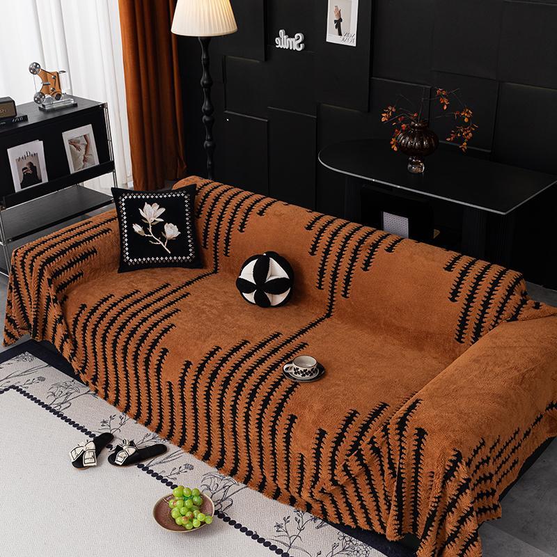 Plush Sofa Cover, Soft Comfortable Couch Protector and Sofa Towel for Living Room, Bedroom, Hotel or Dormitory, Sofa Slipcover for Hmoe Decor