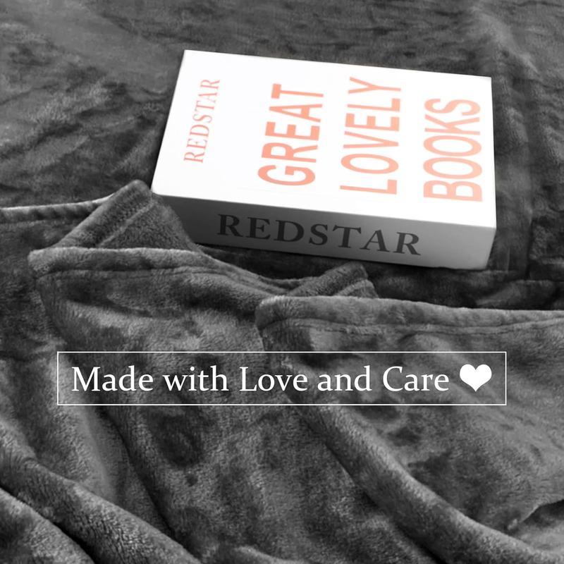 Blanket 120x120 Inches, Giant Huge Companion for Bed, Sofa,Travel and Camping,  Big Soft Blanket Fits The Whole Family and Outdoors, Dark Grey 10'x10'