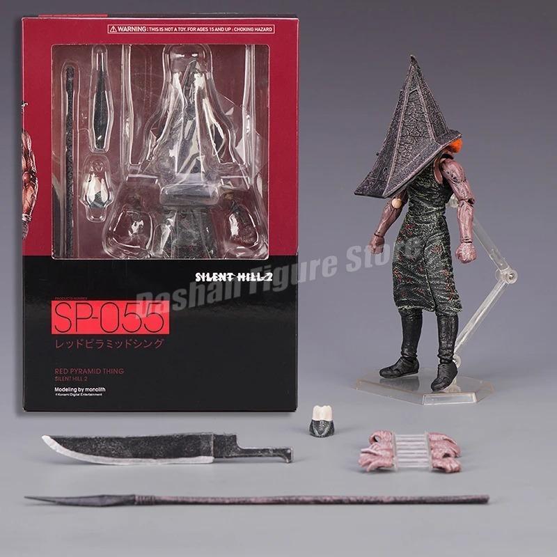 Figma Sp-055 Silent Hill Pyramid Head Action Figure 17cm Red Pyramid Thing Revelation 3D Figure PVC Bubble Head Nurse Model Toys