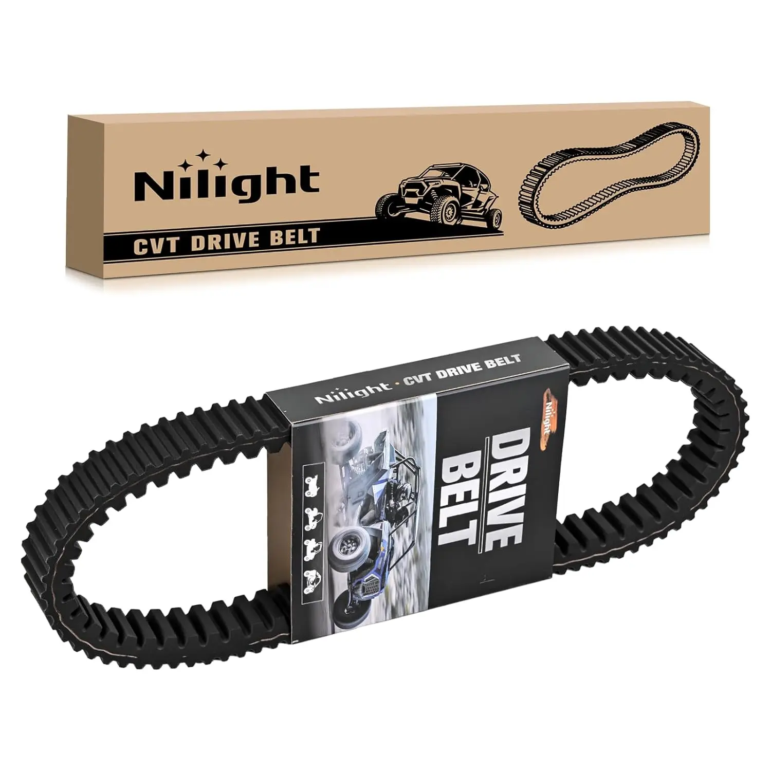 Nilight Drive Belt 59011-0003 Fit for Kawa-sa-ki Brute Force 650 750 2005-2020 KFX700 2004-2009 KRF750 Prairie 360 650 700 2002-2012 Teryx 750 2011 Replace 19C3218, 59011-0019 Aramid Fiber CVT Belt