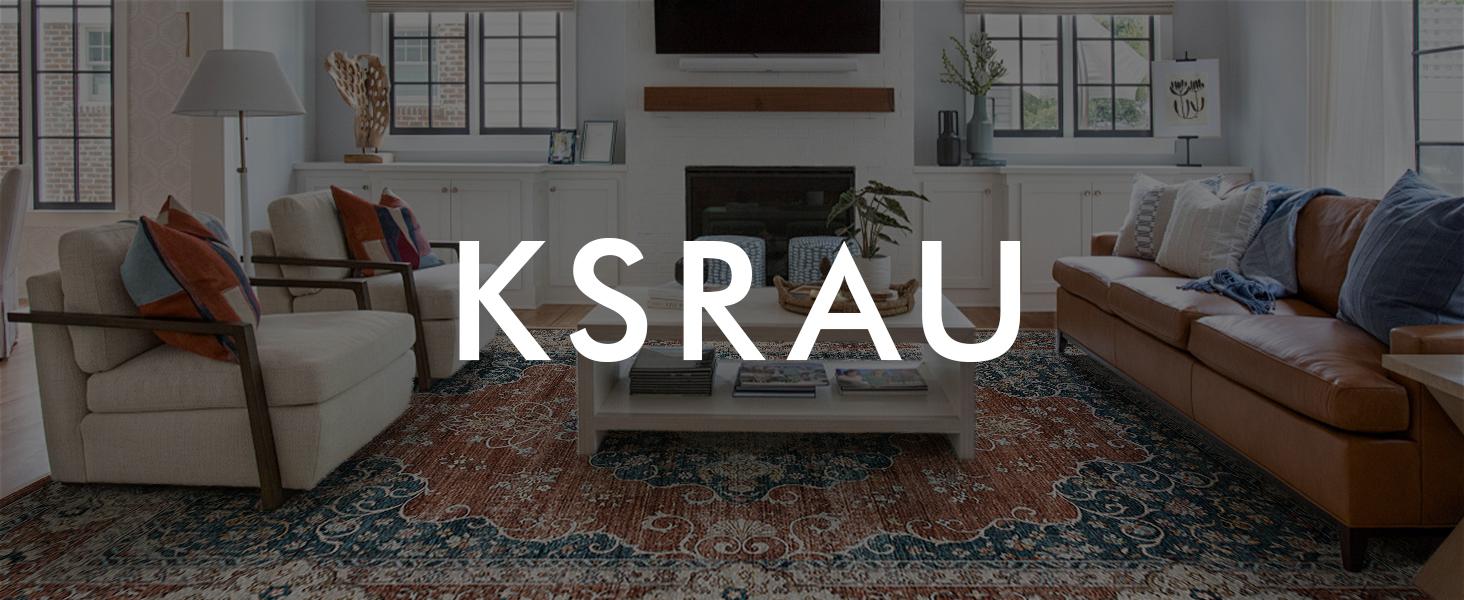 2x6 Washable Hallway Runner Rug:Oriental Indoor Rugs Vintage Door Mat Non Slip with Backing Low Pile Thin Carpet for Bedroom Living Room Bedside (2x6 Brick/Blue)