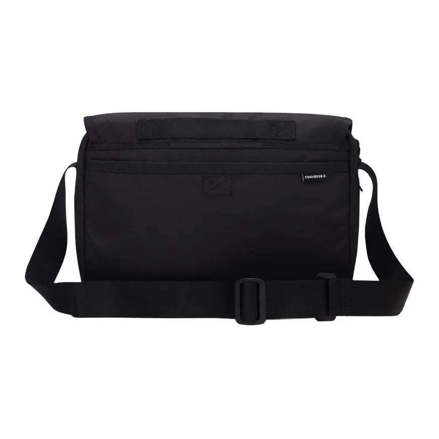 Converse Multi-Pocket Classic Polyester Crossbody Bag for Men and Women, Black