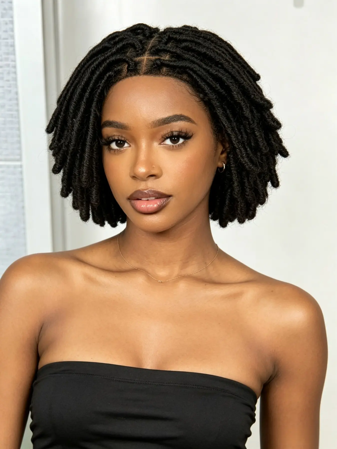 6 Inch Full Lace Braided Wigs, Synthetic Fiber Material, Perfect for Stylish Looks, Durable & Comfortable Design