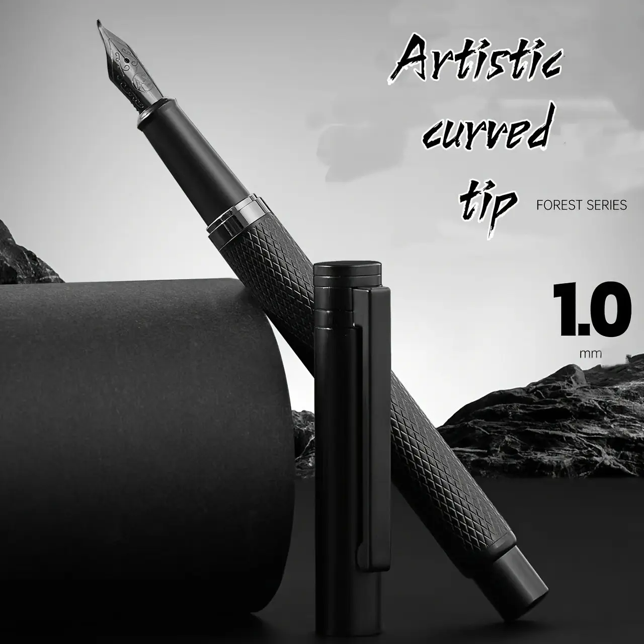 High-End Brush Pen for Calligraphy Practice, No Ink Included, Suitable for Adults, Unisex, Business Office Use, Thick Curved Tip Design