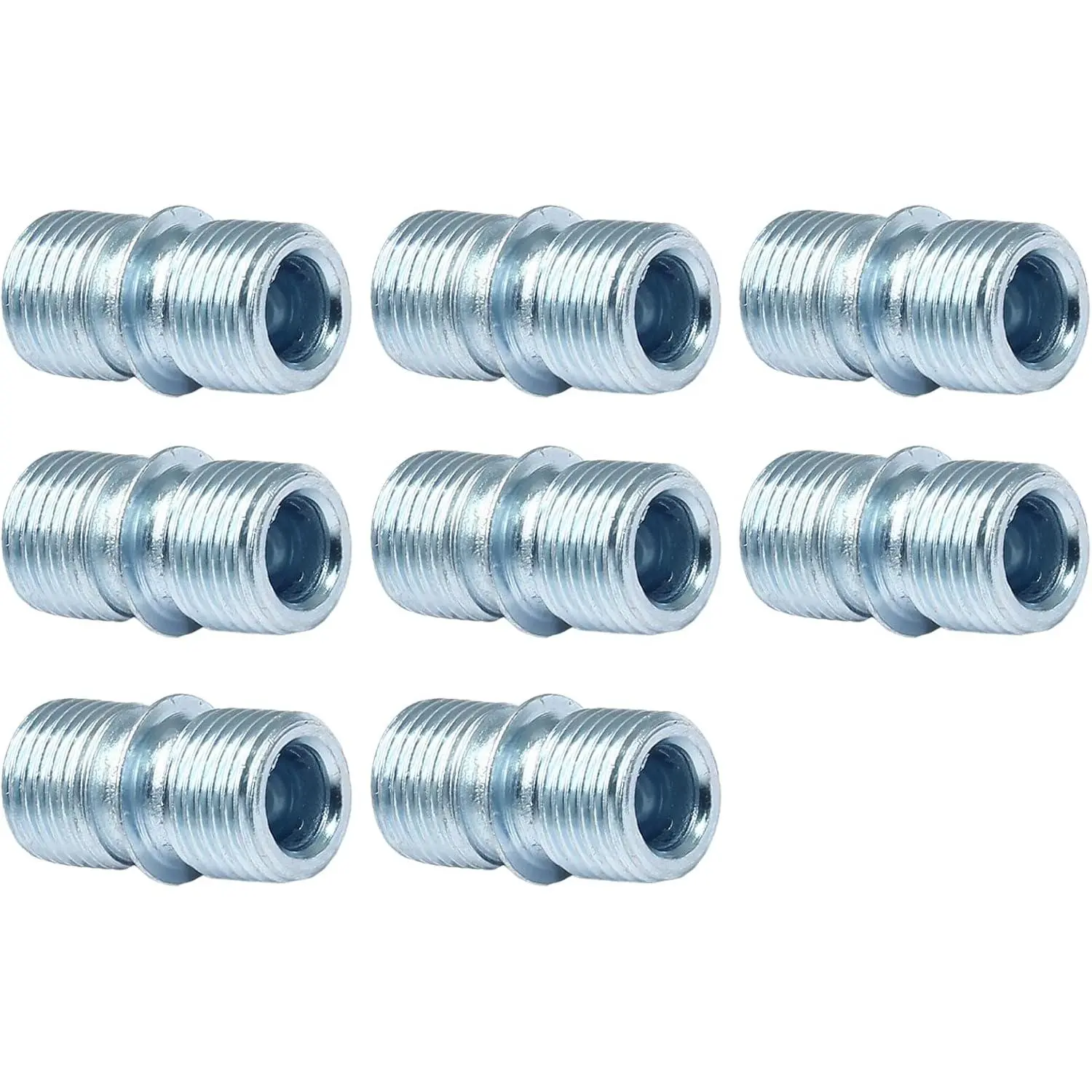 8 count 12mm Diameter Metal Rack Connector | 12mm Diameter, Coarse Thread 0.019"/0.5mm Thick, Wire Shelf Pole Connectors, For Shelf Unit & Wire Rack Shelving
