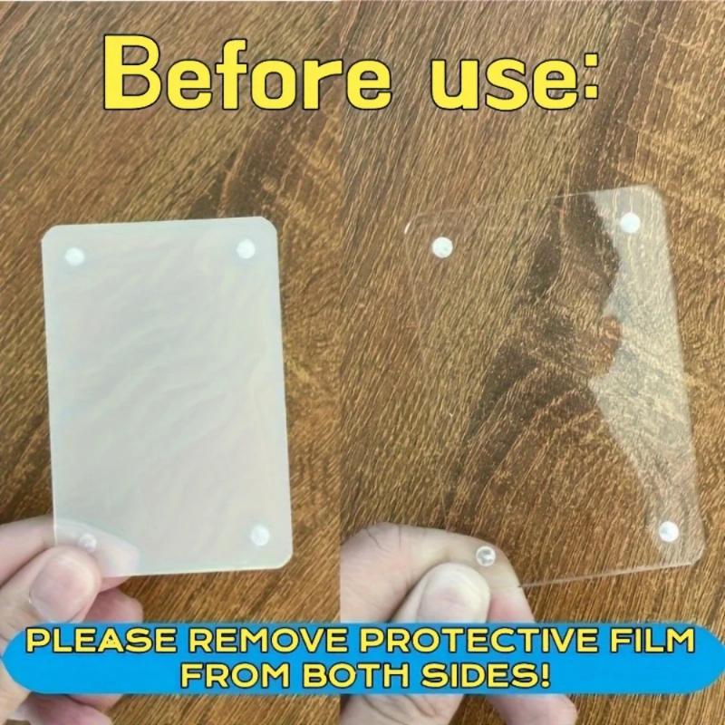 Universal Vertical Car Sunshade Photo Frame Clip & Magnetic Polaroid Visor Holder - 5x7 Acrylic/PVC Display Decor Accessories