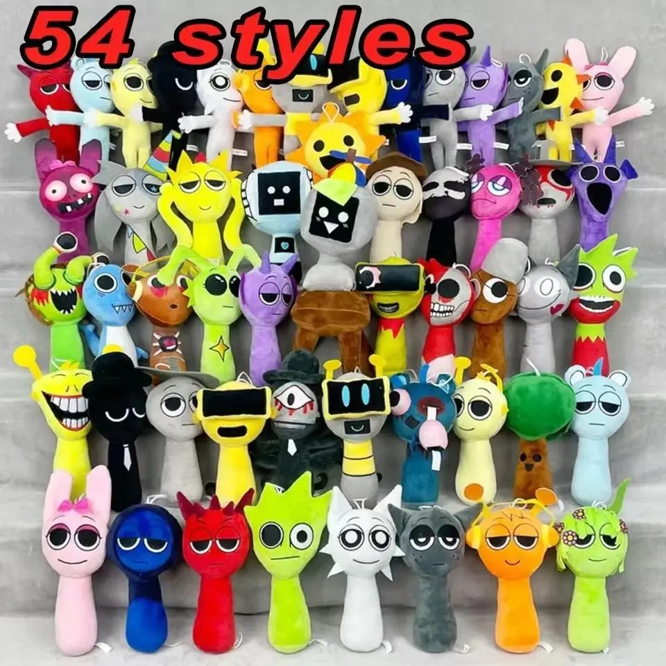 Sprunki Plush Toy Set Sprunky peluche Plushie Soft Hot Game Cartoon Stuff Animal Monster Dolls For Kids Birthday Christmas Gift