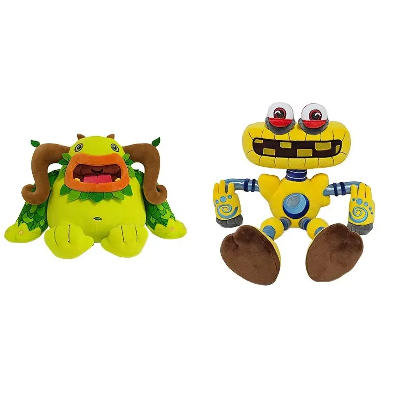 My Singing Monsters Anime Peripheral Plush - Huggable Stuffed Animal, Unisex Cuddly Doll Gift, Aesthetic Room Plush, Cute Cartoon Creature Collectible for Anime Gift Ideas, Plastic, Cute Collectibles