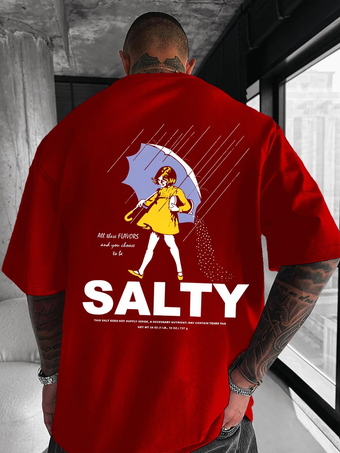 Men's Graphic Print Round Neck Tee, Casual Graphic Design Loose Casual Comfy Short Sleeve T-shirt for Summer, Men's Top for Daily Wear