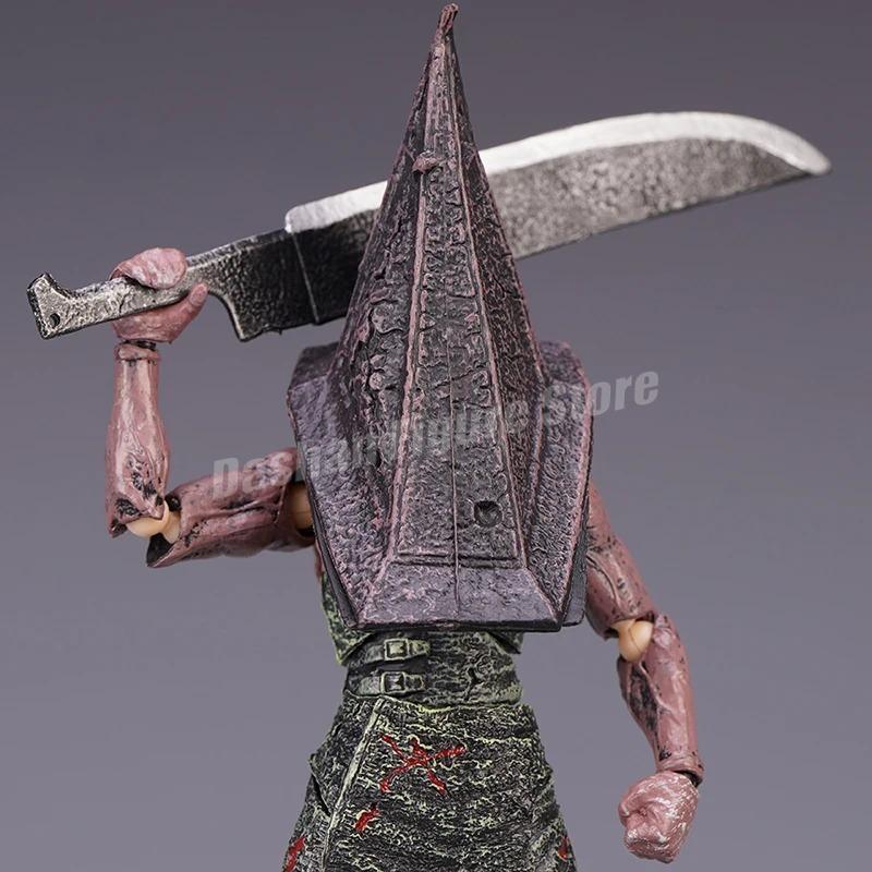 Figma Sp-055 Silent Hill Pyramid Head Action Figure 17cm Red Pyramid Thing Revelation 3D Figure PVC Bubble Head Nurse Model Toys